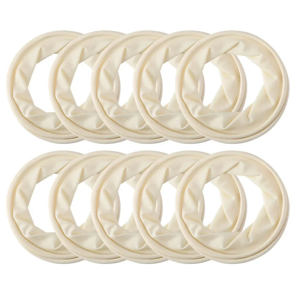 Set of 10 Oral Cheek Rubber Barrier Openers in White/Blue