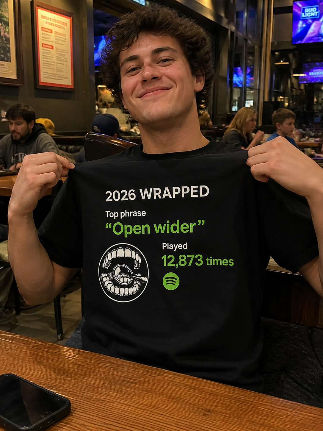 2026 Wrapped "Open wider" T-Shirt
