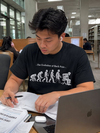 Evolution of Back Pain T-Shirt