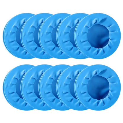 Set of 10 Oral Cheek Rubber Barrier Openers in White/Blue