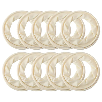 Set of 10 Oral Cheek Rubber Barrier Openers in White/Blue