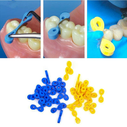 40Pcs Elastic Dental Wedge Matrix