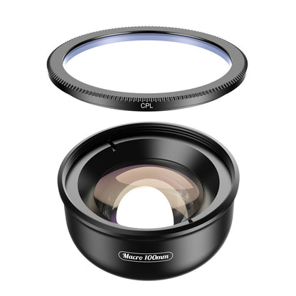 100mm Professional Macro Lens HD for mobile Phone Lens With CPL Star Filter.