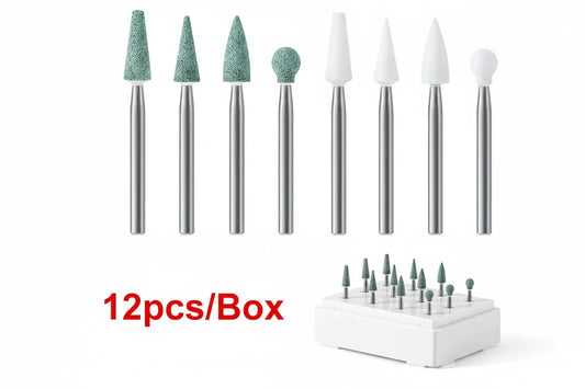 Stone Grinder White/Green Polishing Burs