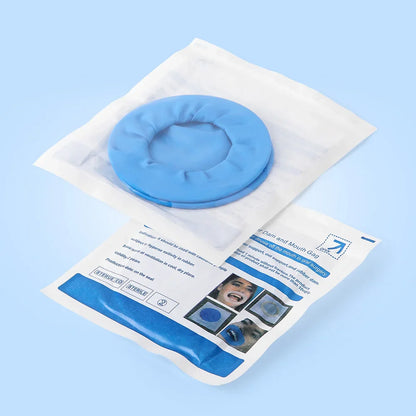 Set of 10 Oral Cheek Rubber Barrier Openers in White/Blue
